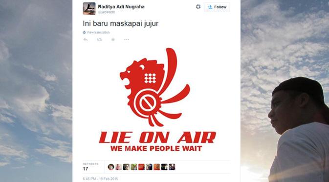Meme Lion Air Delay belasan jam
